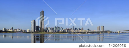 63 Building, Lienchenia, LG Twin Tower, Wonhyo Bridge, Han River Municipal Park, Yeouido, Yeongdeungpo-gu, Han River, Seoul 34206058