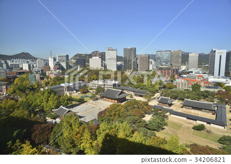 中國畫，中國畫（寶藏819號），德壽宮美術館，Munjoejeon，Dukheung寺，Ham Nyeonjeon，Deoksugung宮（歷史遺址124號），首爾中區 34206821