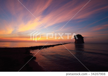 早上燒傷和Mitsukejima 34207908