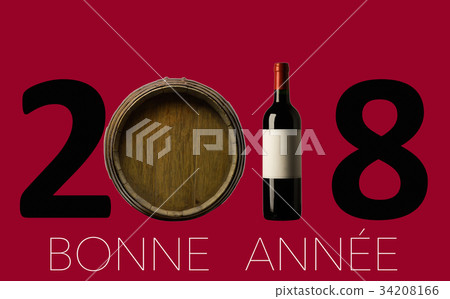 New Year Celebration with wine 2018 New Year Celebration with wine 2018 34208166