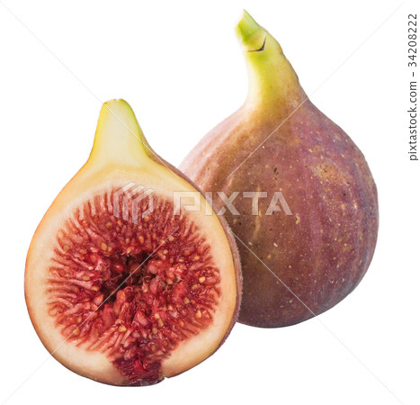 Fresh figs isolated on white background. Fresh figs isolated on white background. 34208222
