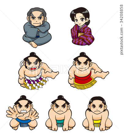 Sumo wrestler set Sumo wrestler set 34208858