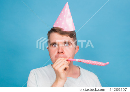 fool crazy man. happy expression. April fools day fool crazy man. happy expression. April fools day 34209307