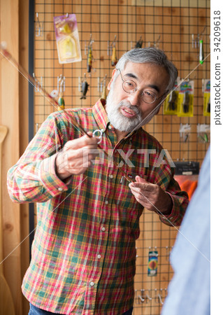 Lure shop customers Lure shop customers 34209618