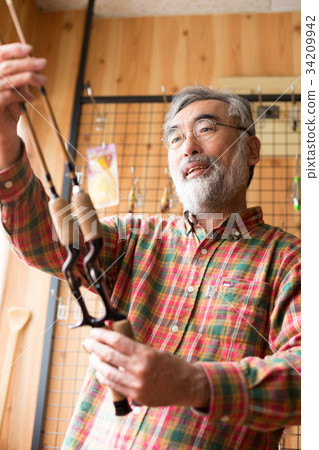 Lure shop customers Lure shop customers 34209942