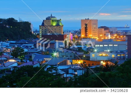 釧路夜景 照片素材 圖片 圖庫