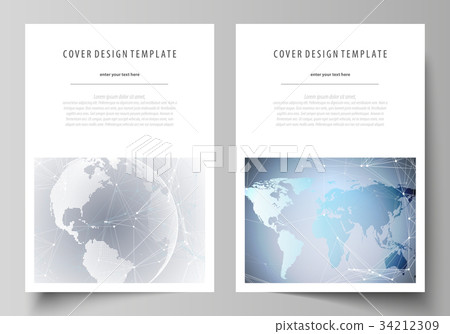 The vector illustration of the editable layout of 34212309
