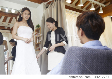 婚紗店，婚紗，婚禮策劃師，新婚夫婦，婚姻準備 34212785