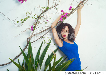 Beautiful flexible lady of southern plants 34214246