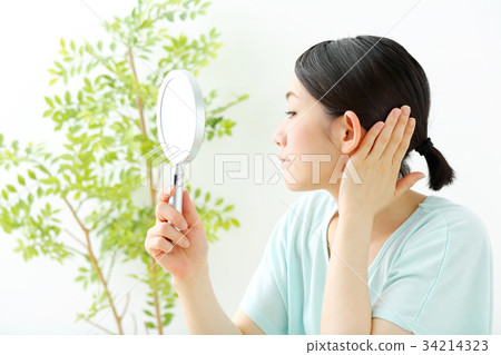 頭髮檢查女人 34214323