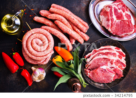meat and sausages 34214795