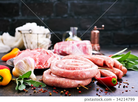 meat and sausages 34214799