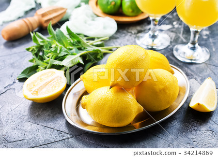lemons with mint lemons with mint 34214869