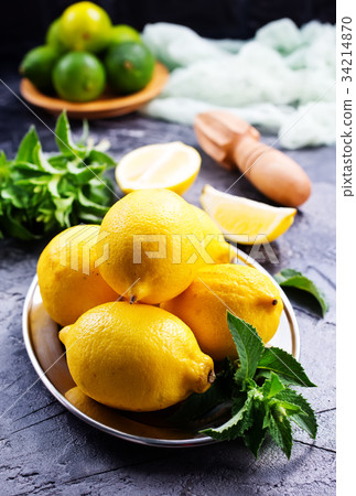 lemons with mint lemons with mint 34214870