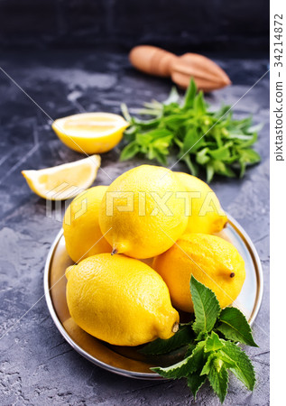 lemons with mint lemons with mint 34214872