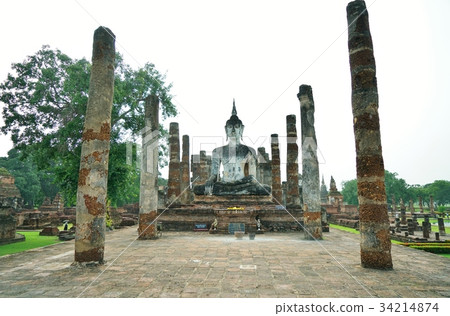 泰國的世界遺產,素可泰歷史公園,廢墟 泰國的世界遺產,素可泰歷史公園,廢墟 34214874