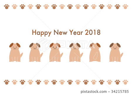 新年賀卡2018年新年賀卡 34215785