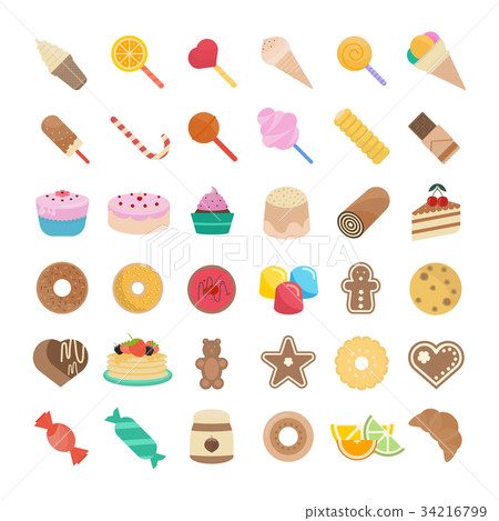 Set Vector Illustration of Candy Set Vector Illustration of Candy 34216799