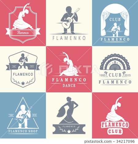 Set Logos and Badges Flamenco 34217096