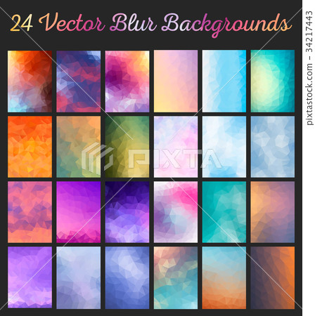 Set Abstract Modern Poligonal Background Set Abstract Modern Poligonal Background 34217443