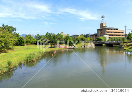 松江北公園京橋的風景 34219054