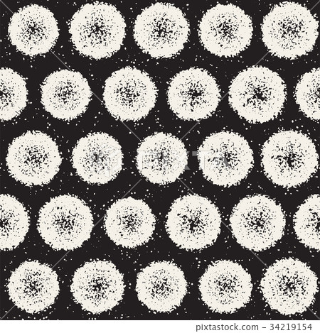 Grungy vector pattern with scattered circle shapes Grungy vector pattern with scattered circle shapes 34219154