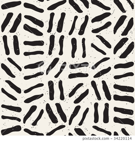 Seamless freehand pattern. Vector abstract rough Seamless freehand pattern. Vector abstract rough 34220114