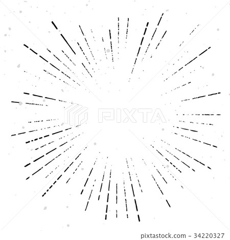 True vintage sunburst ray halftone template - Stock Illustration ...