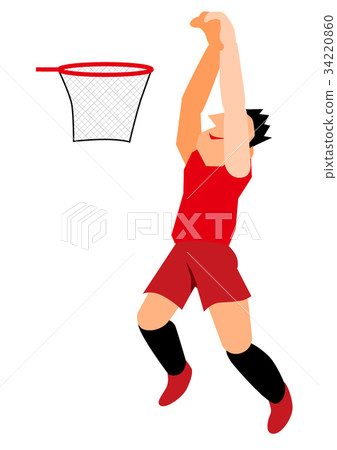 籃球運動員拍攝扣籃 34220860