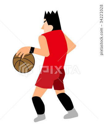 Basket player pass dribbling haste Basket player pass dribbling haste 34221028