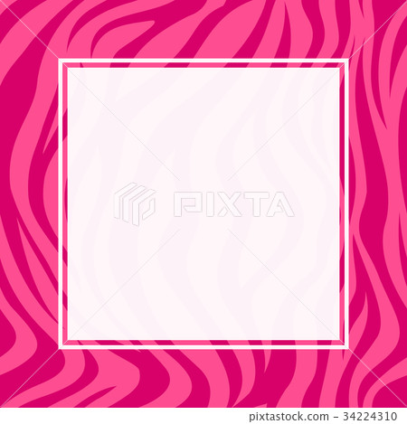Zebra print border design. Zebra print border design. 34224310