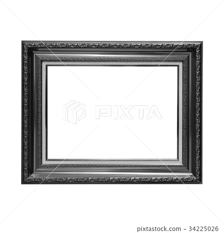 Classic wooden frame isolated on white Classic wooden frame isolated on white 34225026