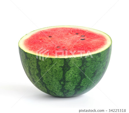 half of watermelon isolate on white background half of watermelon isolate on white background 34225318