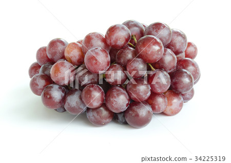 ripe grape isolate on white background ripe grape isolate on white background 34225319