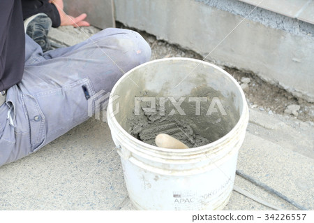 Construction work tiled 34226557