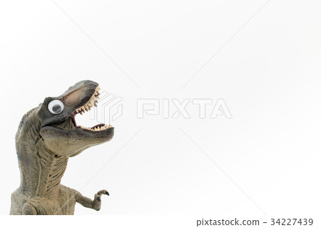 Sealed tyrannosaurus with eyeballs: wiggly-eyed Tyrannosaurus (T-rex) 34227439