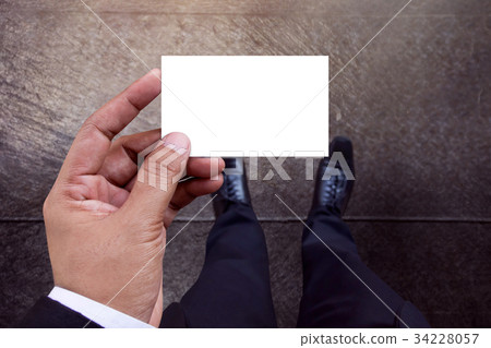 Business Card Mockup in Businessman Hand Business Card Mockup in Businessman Hand 34228057