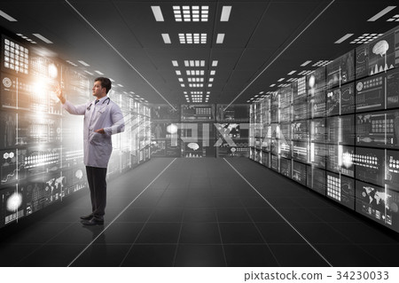 Concept of telemedicine with male doctor Concept of telemedicine with male doctor 34230033