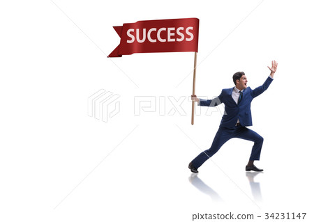 Businessman in success business concept 34231147