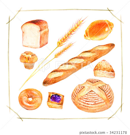 Bread type illustration 34231178