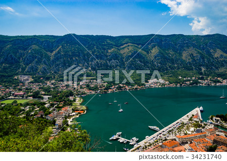 Magnificent view of Kotor Bay Montenegro 34231740