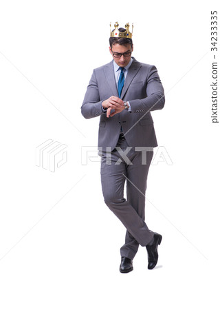 King businessman isolated on white background King businessman isolated on white background 34233335