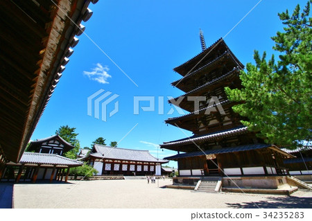 Horyuji temple 34235283