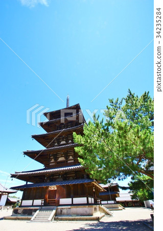 Horyuji temple 34235284