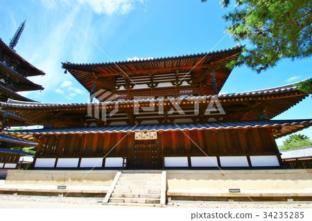 Horyuji temple 34235285