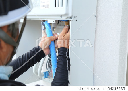 Water heater piping Water heater piping 34237385