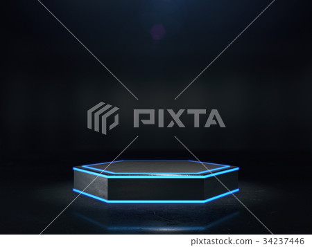 Pedestal for display,Platform ,Blank product stand 34237446