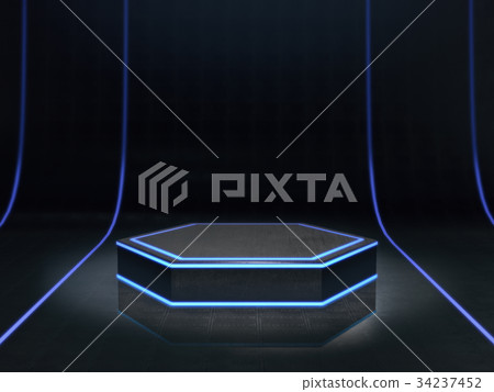 Pedestal for display,Platform ,Blank product stand 34237452