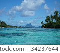 Bora Bora Island seen from Tahaa Island 34237644