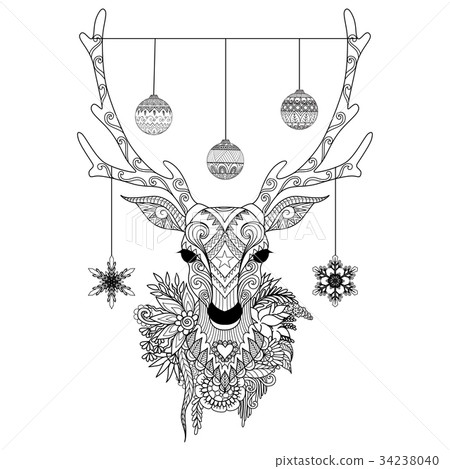Christmas deer Christmas deer 34238040